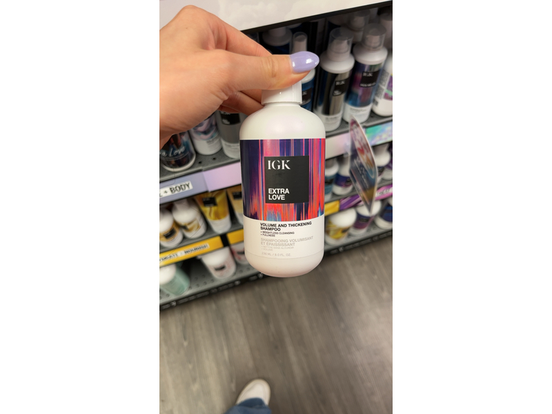 IGK Extra Love Volume & Thickening Shampoo, 8.0 fl oz/236 mL