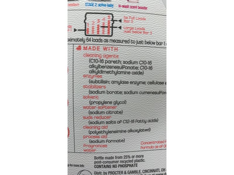 Dreft Stage 2 Active Baby Liquid Laundry Detergent, 64 Loads, 92 fl oz