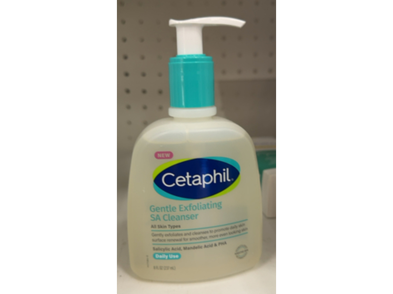 Cetaphil Gentle Exfoliating SA Cleanser, Salicylic Acid, Mandelic Acid & PHA, 8 fl oz/237 mL