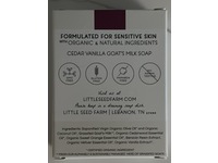 Little Seed Farm Farmstead Milk Soap, Cedar Vanilla, 4.75 oz/134 g - Image 4