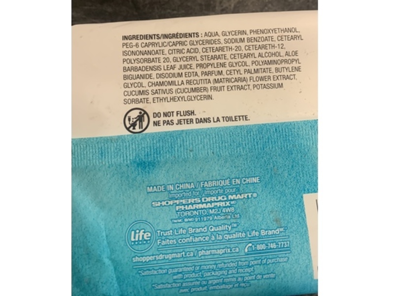 Life Brand 3 In 1 Facial Cleansing Wipes, 56 Count