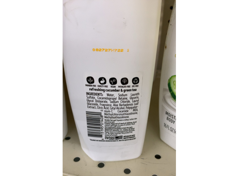 Power Stick Refreshing Moisturizing Body Wash, Cucumber & Green Tea, 16 fl oz/473 mL