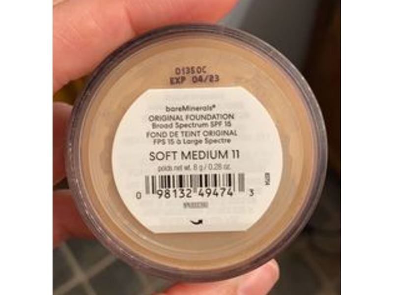 BareMinerals Original Foundation, SPF 15, Soft Medium 11, 0.28 oz/8 g