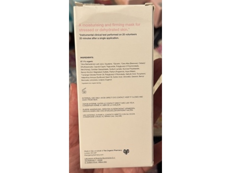 The Organic Pharmacy Firm & Moisture Mask, Honey & Jasmine, 2.03 fl oz/60 mL