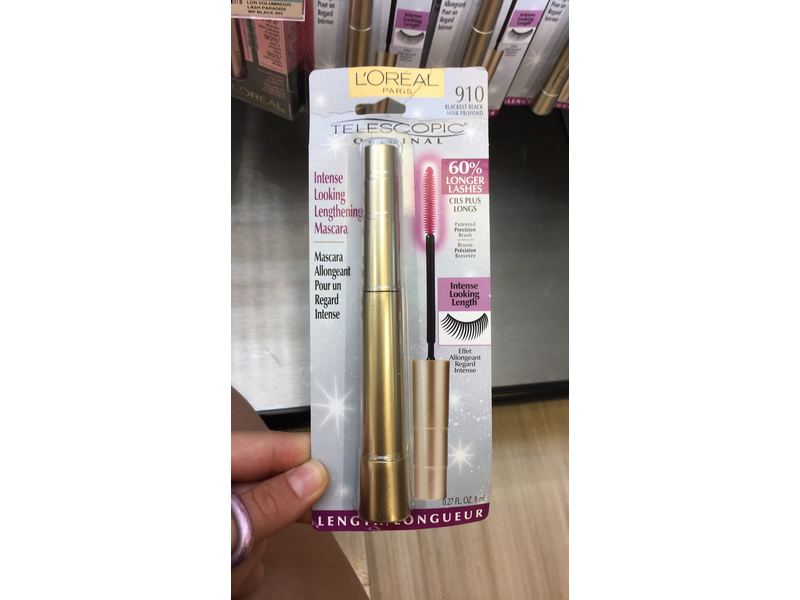 L'Oreal Paris Telescopic Original Mascara, Blackest Black, 0.27-Fluid Ounce