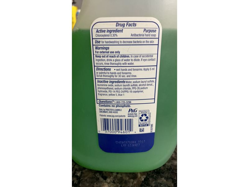 Dawn Antibacterial Hand Soap, Apple Blossom Scent, 90 fl oz/2.66 L