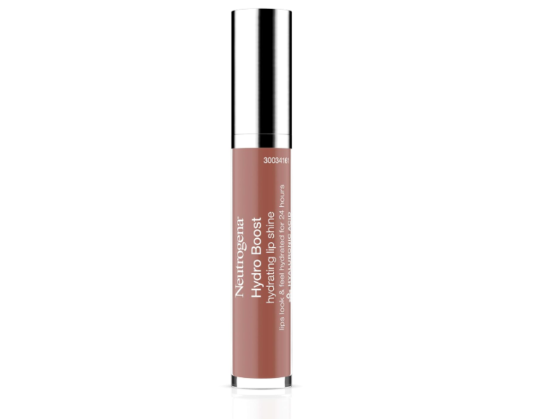 Neutrogena Hydro Boost Hydrating Lip Shine, Almond Nude 27, 0.10 oz