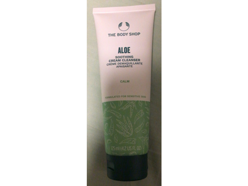 The Body Shop Aloe Soothing Cream Cleanser, Calm, 4.2 fl oz/125 mL