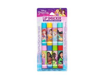 Lip Smacker Disney Princess Flavored Lip Balm Set, 0.14 oz/4 g, 8 Count