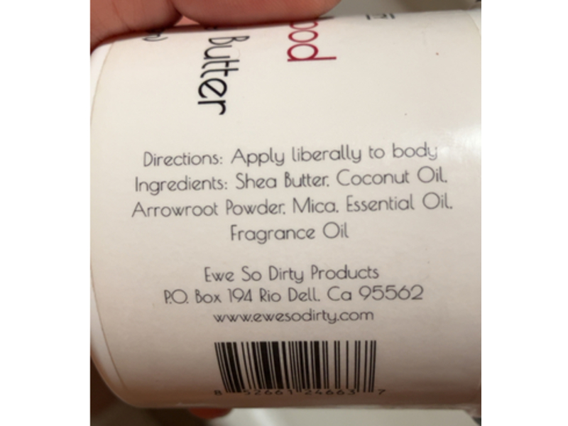 Ewe So Dirty Whipped Body Butter, Dragons Blood, 3 oz/84 g