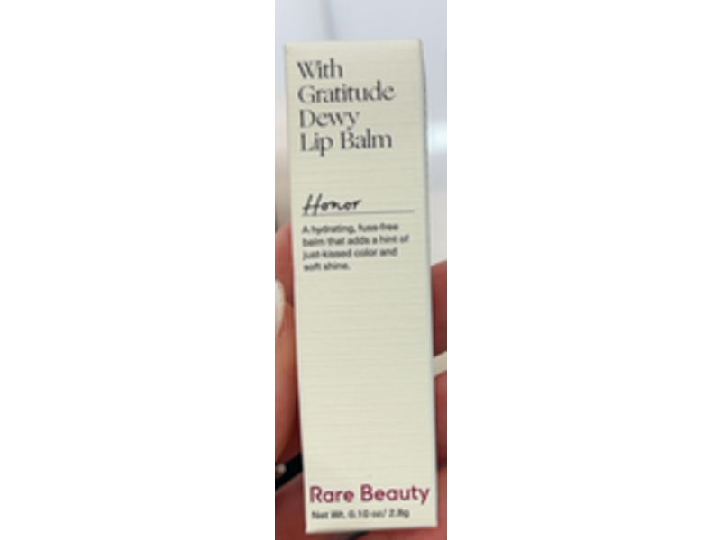Rare Beauty With Gratitude Dewy Lip Balm, Honor, 0.10 oz/2.8 g