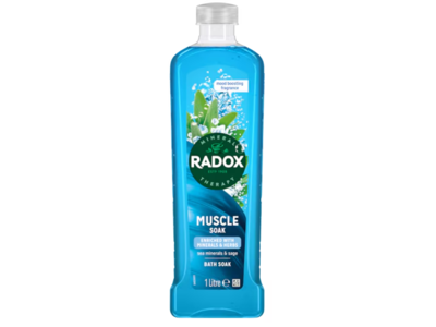 Radox Muscle Soak Bath Soak, Sea Minerals & Sage, 1 L