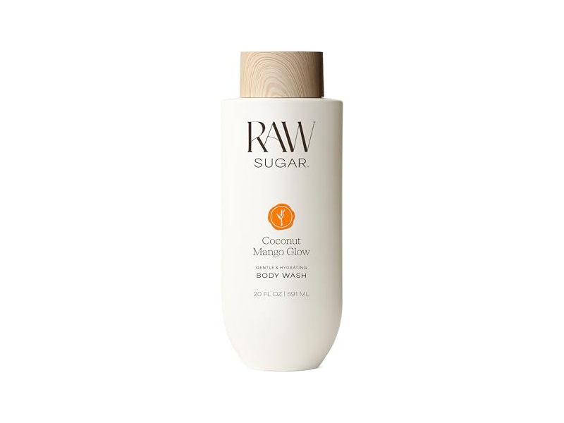 Raw Sugar Body Wash, Coconut Mango Glow, 20 fl oz/591 mL