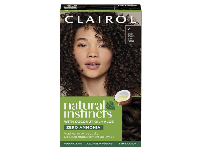 Clairol Natural Instincts Hair Color, 4 Dark Brown, 1 Application