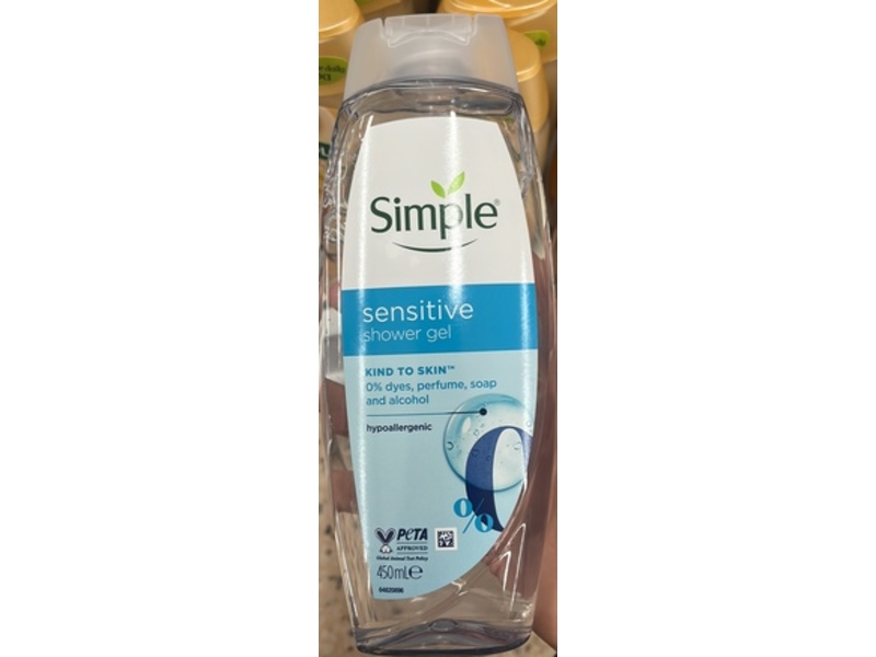 Simple Sensitive Shower Gel, 450 mL