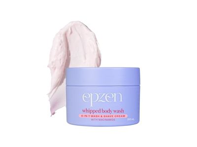 Epzen Whipped 2-In-1 Body Wash & Shave Cream, Niacinamide, 200 mL