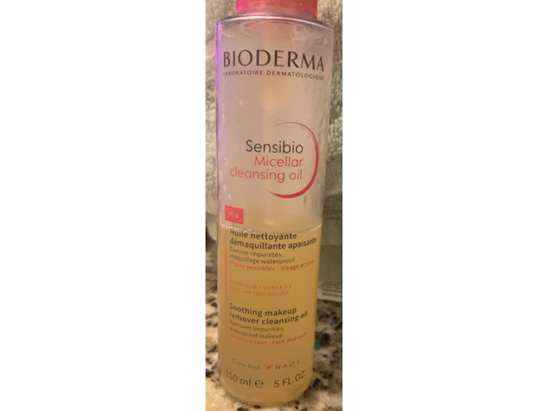 Bioderma Sensibio Micellar Cleansing Oil, Amino Acid & Omega 3-6, 5 fl oz/150 mL