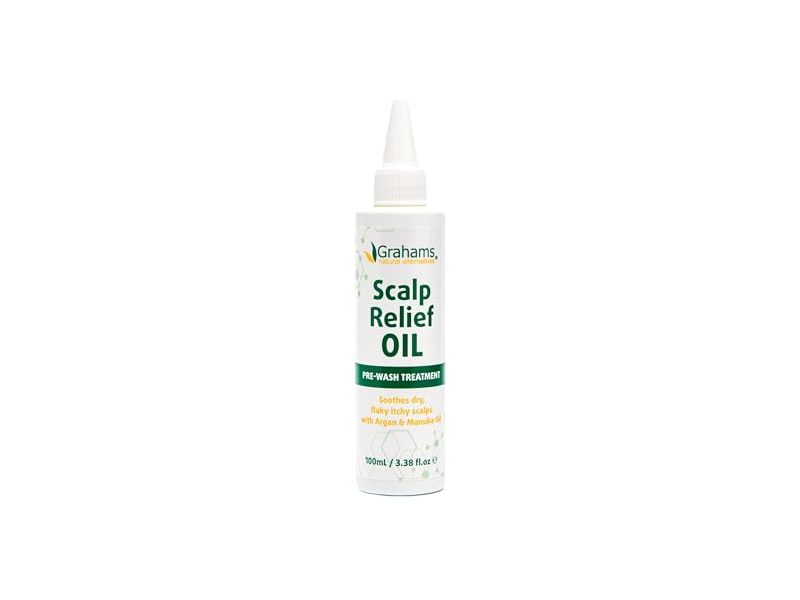 Grahams Natural Alternatives Scalp Relief Oil Pre-Wash Treatment, 3.38 fl oz/100 mL