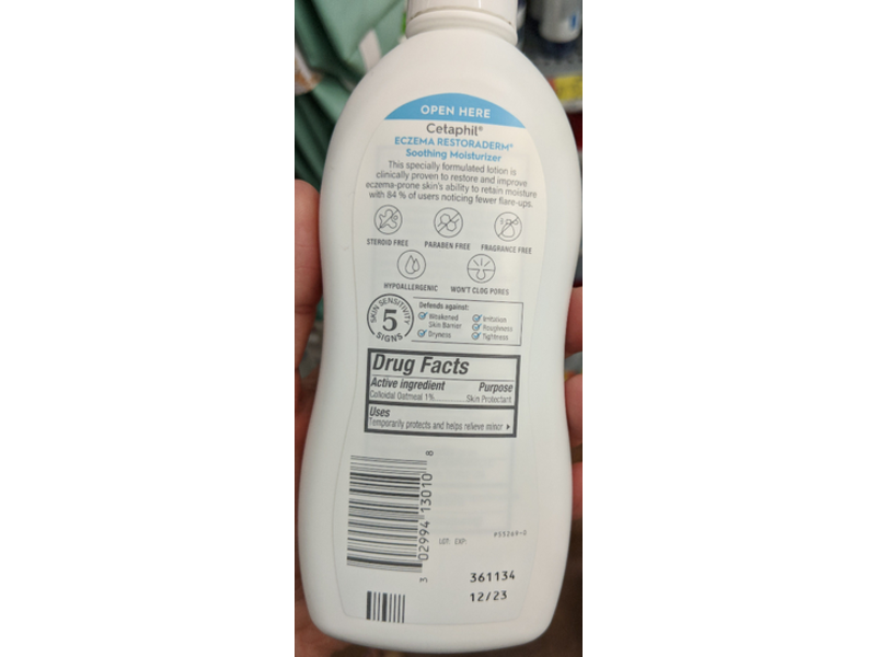 Cetaphil Eczema Restoderm Soothing Moisturizer, 10 fl oz/296 mL
