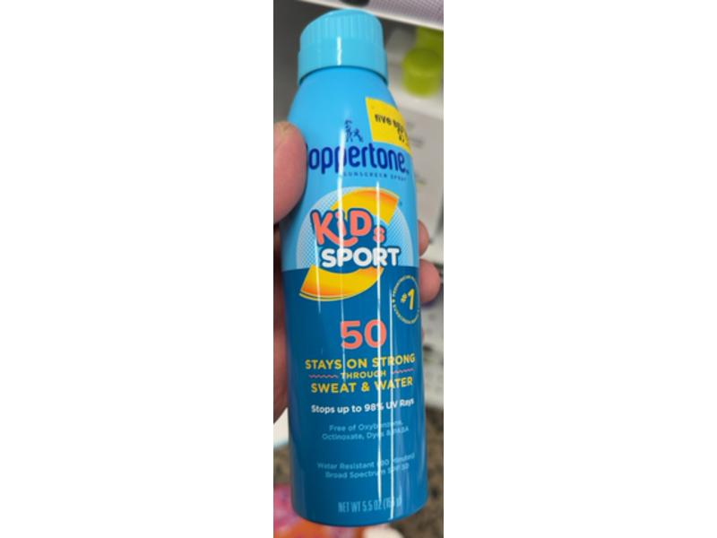 Coppertone Kids Sport Sunscreen Spray, SPF 50, 5.5 oz/150 g