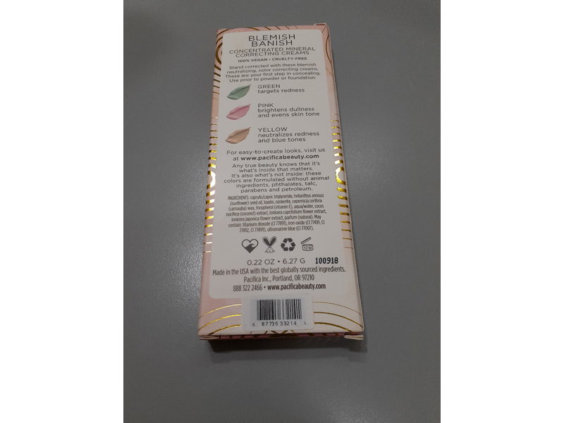 Pacifica Blemish Banish Mineral Correcting Cream, 0.22oz/ 6.27 g