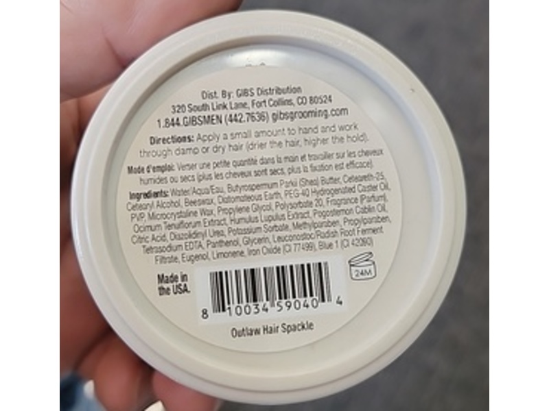 Gibs Grooming O.G. Baller Pomade, Medium Hold, 4 oz/113 g