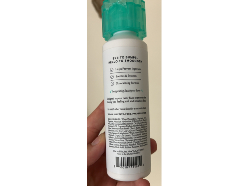 Billie Whipped Shave Cream, Tea Tree Oil + Witch Hazel, 6.5 fl oz