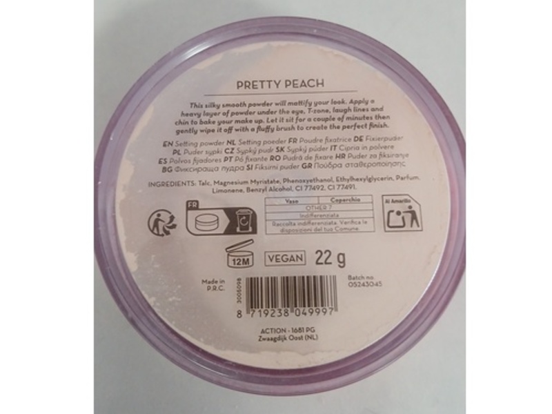 Max & More Go Flawless! Scented Setting Powder, Pretty Peach, 22 g