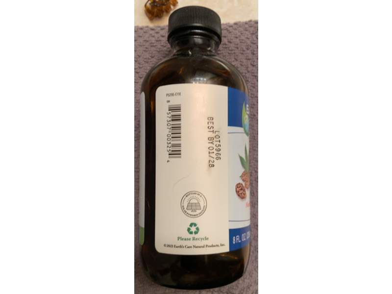 Earth's Care 100% Pure Nourishing Natural Moisturizer Castor Oil, 8 fl oz/236 mL