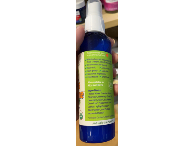 Amrita Organic Bugs Be Gone Insect Repellent, 4 fl oz/120 mL