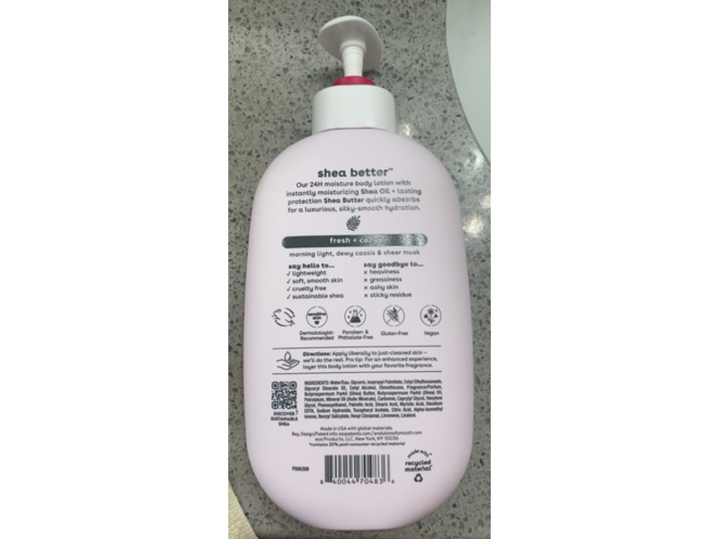 Eos Moisture Fresh + Cozy Body Lotion, Shea Butter, 16 fl oz/473 mL