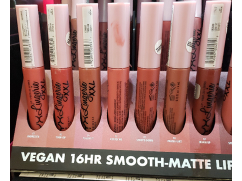 NYX Professional Makeup Lip Lingerie Liquid Lipstick XXL, 09 Deep Mesh, 0.13 fl oz