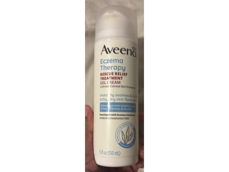 Aveeno Eczema Therapy Rescue Relief Treatment Gel Cream, 5 fl oz/ 150 mL