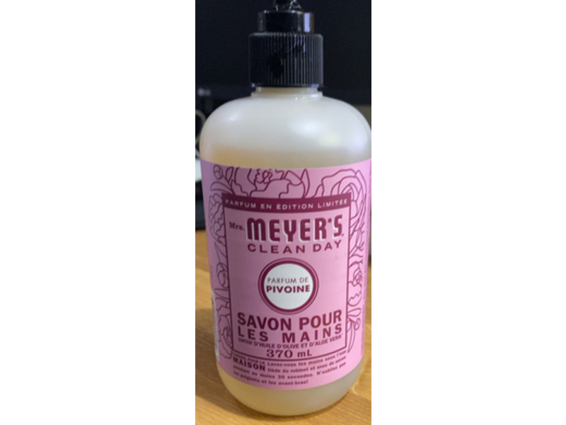 Mrs. Meyer's Clean Day Hand Soap, Pivoine, 370 mL