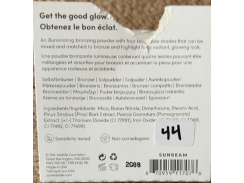 jane iredale Bronzer Refill, Sunbeam, 0.35 oz/9.9 g