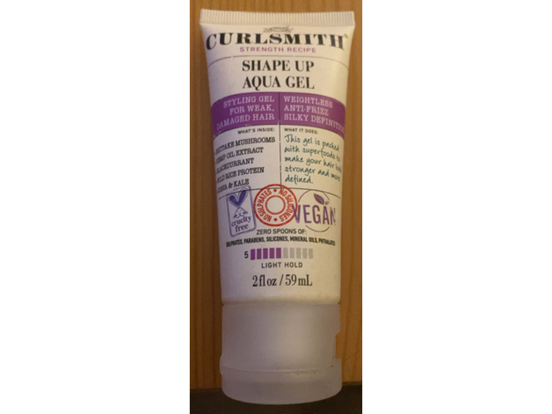 Curlsmith Shape Up Aqua Gel, 5 Light Hold, 2 fl oz/59 mL