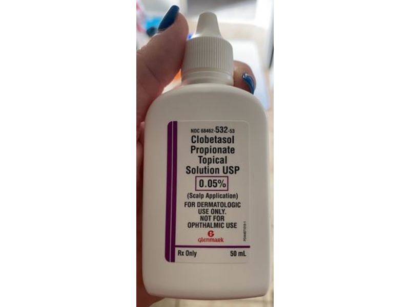 Clobetasol Propionate Topical Solution USP 0.05%, 50 mL Glenmark (RX)