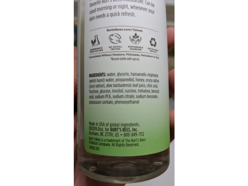 Burt's Bees Sensitive Toner, Aloe Vera, 12 fl oz