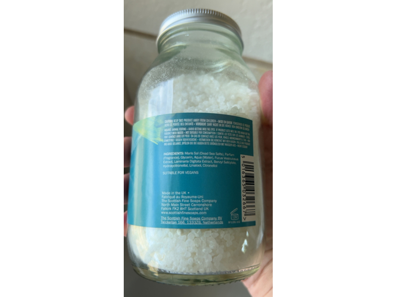 The Scottish Fine Soaps Company Mineral Bath Soak, Sea Kelp, 17.5 oz/500 g