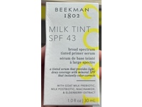 Beekman 1802 Milk Tint Face Primer Serum, SPF 43, Tan, 1 fl oz/30 mL - Image 3