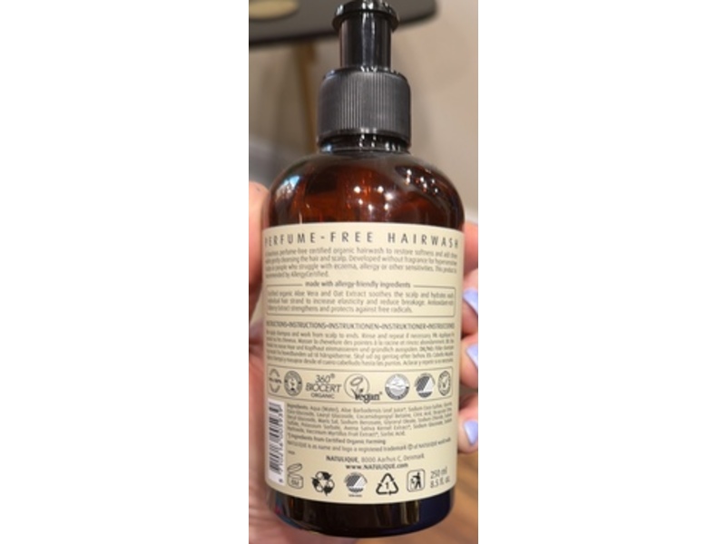 Natulique Nutrient-Rich Hair And Scalp, Perfume-Free, Organic Aloe, Bilberry And Oat Extract, 8.5 fl oz/250 mL