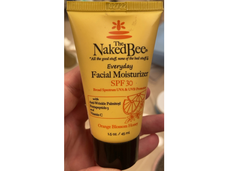 The Naked Bee Everyday Facial Moisturizer, Orange Blossom Honey, SPF 30, 1.5 oz/45 mL