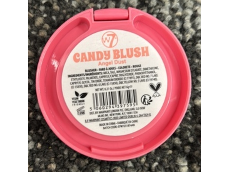 W7 Candy Blush, Angel Dust, 0.21 oz/ 6 g