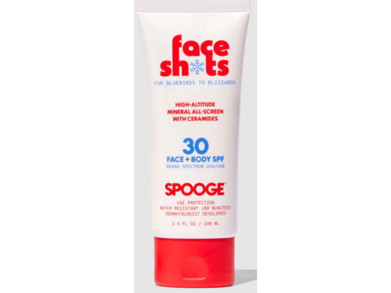 Face Shots High-Altitude Mineral All Screen, SPF 30, 3.4 fl oz/100 mL