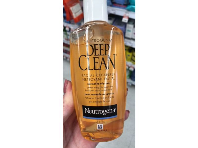 Neutrogena Deep Clean Facial Cleanser, Normal To Oily Skin, 6.7 fl oz/200 mL