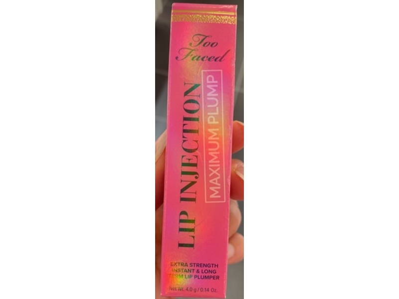 Too Faced Lip Injection Maximum Plump Lip Plumper, 07 Yummy Bear, 0.14 oz/4 g