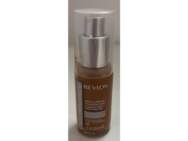 Revlon Illuminance Skin-Caring Foundation, 417 Warm Caramel, 1 fl oz/30 mL