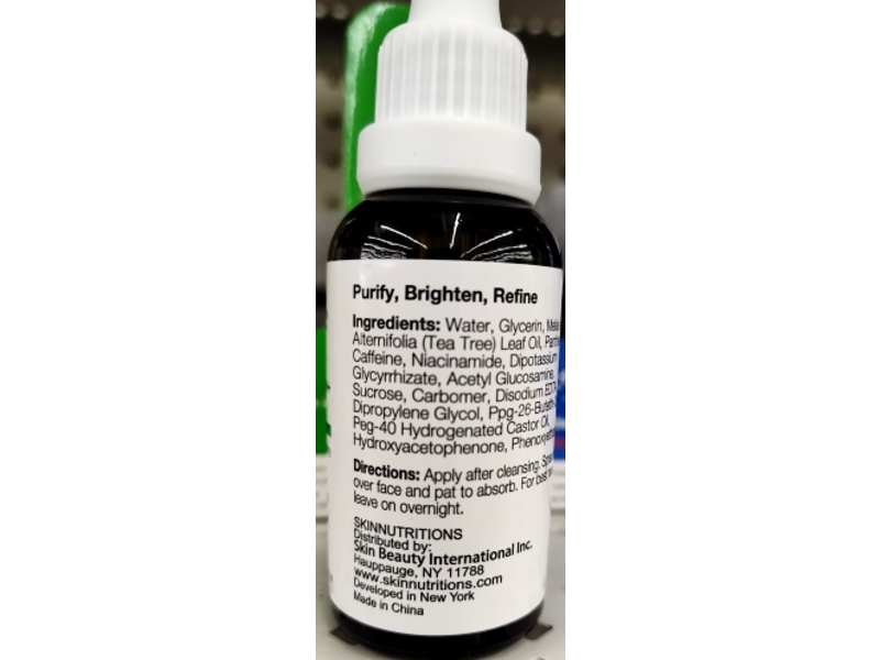 Skin Nutrition Revive Serum Mask, Tea Tree Power + Caffeine + B5