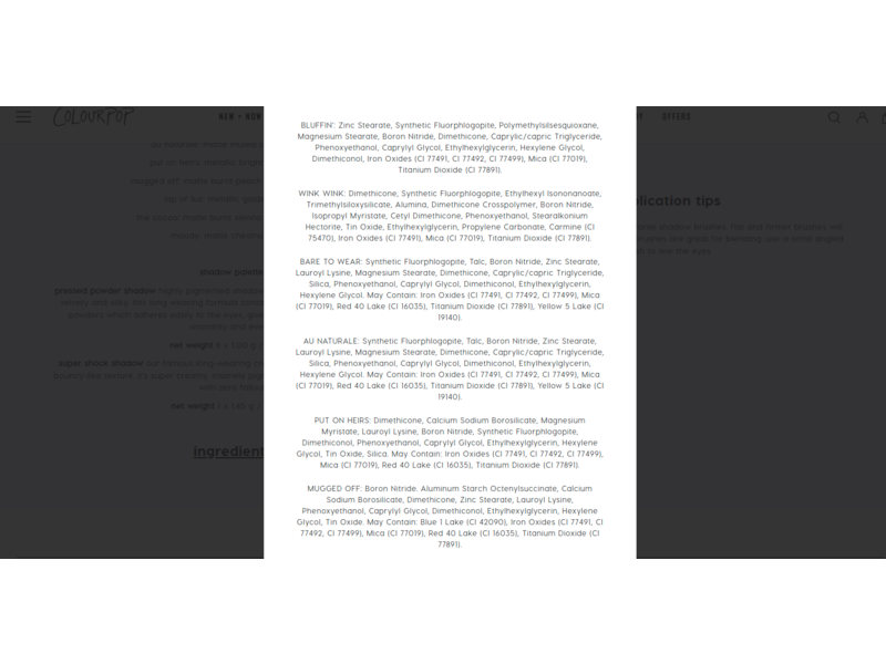 ColourPop Nude Mood Eyeshadow Palette