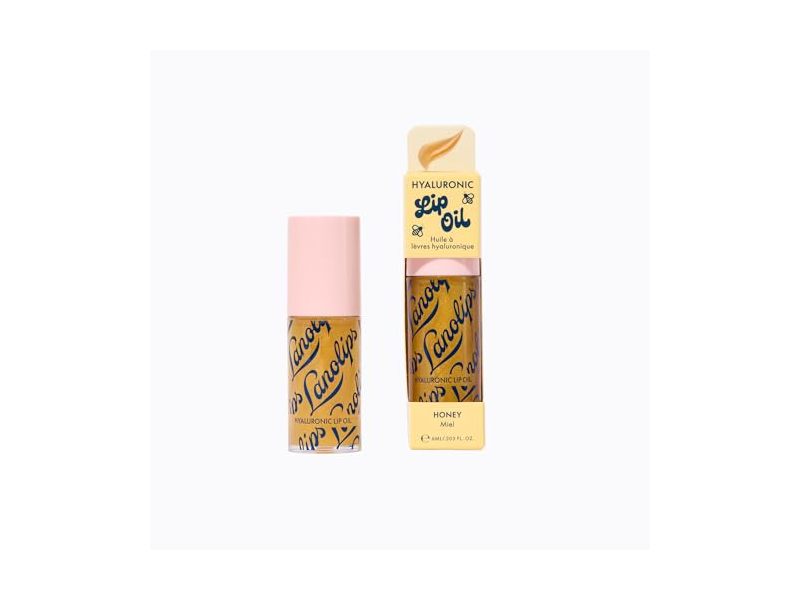 Lanolips Hyaluronic Lip Oil, Honey, 0.2 fl oz/6 mL